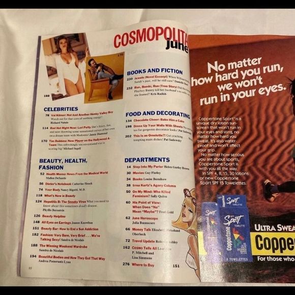 Vintage Cosmopolitan Magazine June 1992 - Picture 4 of 4